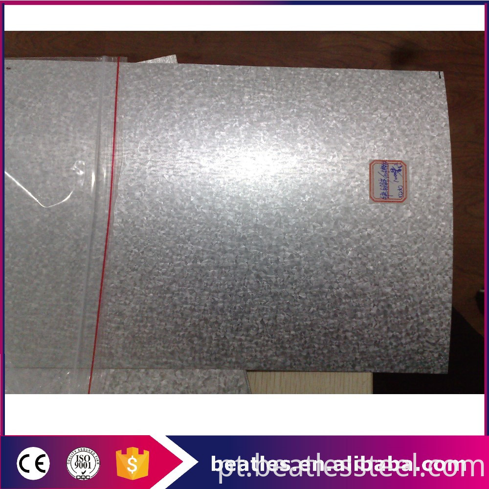 High quality zinc coated steel sheet